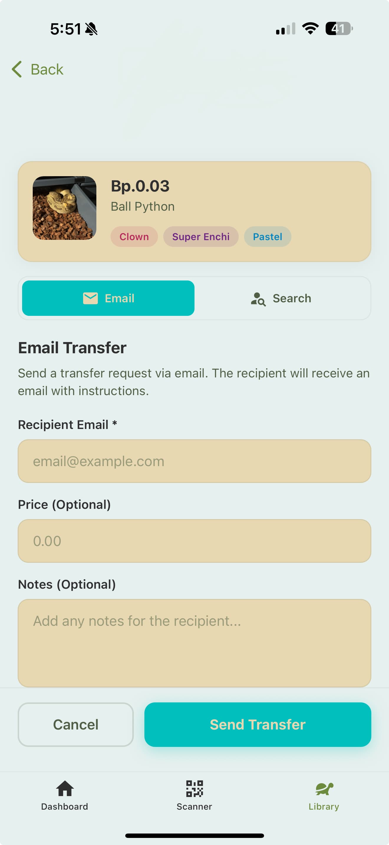 Ownership Transfers in the Scutely app